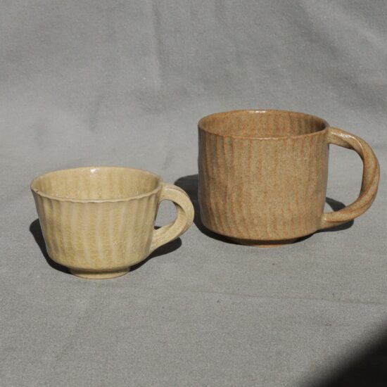 tasses grès tourné